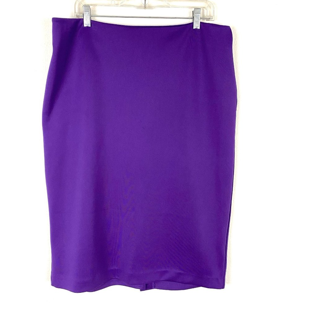 New York & Company Purple Pencil Skirt